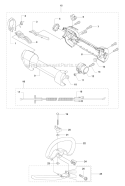 Throttle Controls Diagram and Parts List for 535RJ 2011-02 Husqvarna Brush Cutter