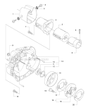 Clutch Diagram and Parts List for 535RJ 2011-02 Husqvarna Brush Cutter