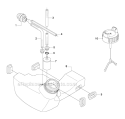 Fuel Tank Diagram and Parts List for 535RXT 2011-02 Husqvarna Brush Cutter