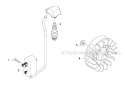 Ignition System Diagram and Parts List for 535RXT 2011-02 Husqvarna Brush Cutter