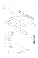 Shaft Diagram and Parts List for 535RXT 2011-02 Husqvarna Brush Cutter