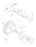 Clutch Diagram and Parts List for 535RXT 2011-02 Husqvarna Brush Cutter