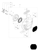 Starter Diagram and Parts List for 535RX 2011-02 Husqvarna Brush Cutter