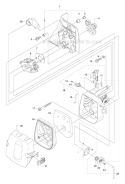 Carburetor  Air Filter Diagram and Parts List for 535RX 2011-02 Husqvarna Brush Cutter