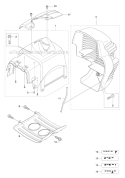 Cylinder Cover Diagram and Parts List for 535RX 2011-02 Husqvarna Brush Cutter