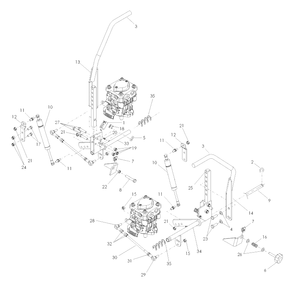 Part Location Diagram of 539130703 Husqvarna DRIVE CONTROL ASSM, RT iZ4217, iZ4819, iZ4821, iZ5223, iZ6125