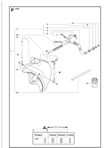 Water Hose Kit Diagram and Parts List for K960 2007-10 Husqvarna Lawn Tractor Accessories