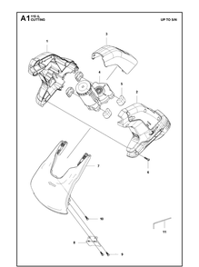 Part Location Diagram of 585452901 Husqvarna Engine