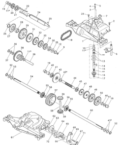 Part Location Diagram of 523105937 Husqvarna Gear, Spur, 31 Teeth