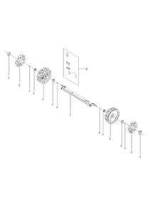 Part Location Diagram of 597526501 Husqvarna Axle