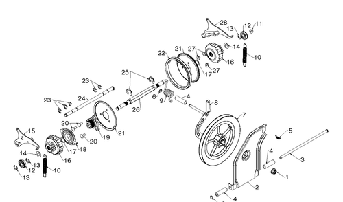 Drive 2 Diagram and Parts List for ST330 (96193012501)(2019-03) Husqvarna Snow Blower