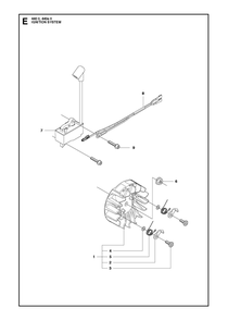 Ignition System Diagram and Parts List for 440 e-series II Husqvarna Chainsaw
