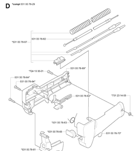Part Location Diagram of 531007867 Husqvarna 