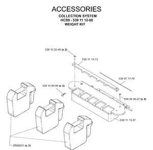 Accessories 5 Diagram and Parts List for 539111280 2005-08 Husqvarna Lawn Tractor Accessories