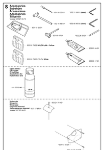 Accessories 3 Diagram and Parts List for 343F 20043100001-20064000000 Husqvarna Brush Cutter