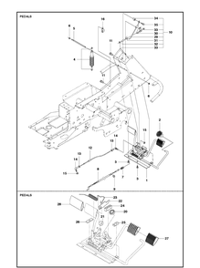 Part Location Diagram of 506538404 Husqvarna Bromssppärr Kpl. Gem.