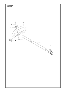 Shaft Diagram and Parts List for 530IPX  Husqvarna Pole Saw
