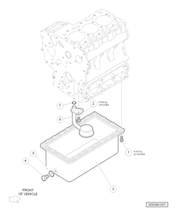 Oil Pan Diagram and Parts List for HUV4421DXP 2006-11 Husqvarna Lawn Tractor