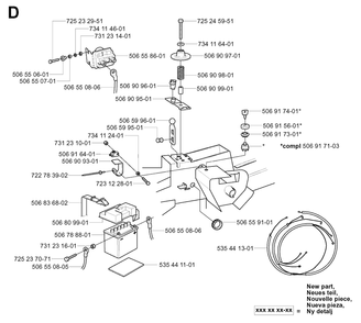 Electrical Diagram and Parts List for R13R (953533001)(2003-09) Husqvarna Lawn Tractor