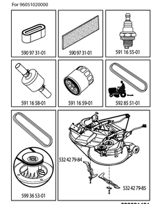 Part Location Diagram of 582285050 Husqvarna Air Filter
