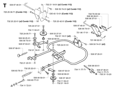 Frame Diagram and Parts List for PR18 2003-02 Husqvarna Lawn Mower