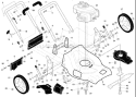 Page A Diagram and Parts List for 5521CHV 5521 CHV 961430001-07 -2007-09 Husqvarna Lawn Mower