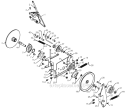 Drive Diagram and Parts List for 5524ST 96191001604 - 2008-08 Husqvarna Snow Blower