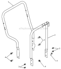 Part Location Diagram of 532421120 Husqvarna Handle Half
