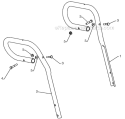 Handle Diagram and Parts List for 5524ST 96191001604 - 2008-08 Husqvarna Snow Blower