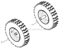 Wheels Tires Diagram and Parts List for 5524ST 96191001604 - 2008-08 Husqvarna Snow Blower