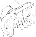 Auger Housing Impeller Diagram and Parts List for 5524ST 96191001604 - 2008-08 Husqvarna Snow Blower