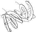 Auger Housing Impeller Diagram and Parts List for 5524ST 96191001604 - 2008-08 Husqvarna Snow Blower