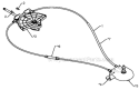 Control Panel Discharge Chute Diagram and Parts List for 5524ST 96191001605 - 2009-08 Husqvarna Snow Blower
