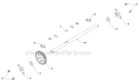 Drive Diagram and Parts List for 5524ST 96191001605 - 2009-08 Husqvarna Snow Blower