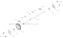 Drive Diagram and Parts List for 5524ST 96191001606 - 2010-04 Husqvarna Snow Blower