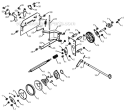 Drive Diagram and Parts List for 5524ST 96191001606 - 2010-04 Husqvarna Snow Blower