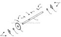 Drive Diagram and Parts List for 5524ST 96191001608 - 2012-05 Husqvarna Snow Blower