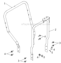 Handle Diagram and Parts List for 5524ST 96191001608 - 2012-05 Husqvarna Snow Blower