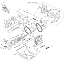 Drive Diagram and Parts List for 5524ST 96191001609 - 2012-05 Husqvarna Snow Blower