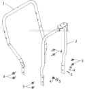 Handle Diagram and Parts List for 5524ST 96191001609 - 2012-05 Husqvarna Snow Blower