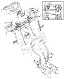 Handle Diagram and Parts List for 5524ST EUA - 954170234 - 2004-09 Husqvarna Snow Blower