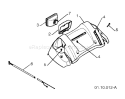 Page J Diagram and Parts List for 5524SB 5524 SB 96193002500 -2008-08 Husqvarna Snow Blower