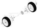 Page G Diagram and Parts List for 5524STE 5524 STE 96193001401 -2008-01 Husqvarna Snow Blower