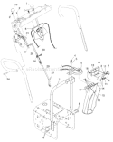 Part Location Diagram of 532180446 Husqvarna Rod, Lower, Speed Control