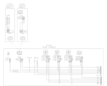 Wiring Diagram - Frame Harness (Part 2) Diagram and Parts List for IZ4817KAA (968999231) S/N 033600000 & Up)(2004-09) Husqvarna Lawn Tractor