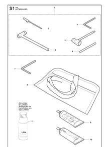 Accessories 3 Diagram and Parts List for 355FX 20082700001-20192999999 Husqvarna Brush Cutter