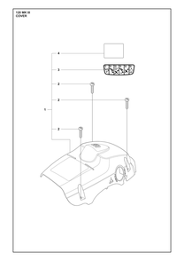 Cover Diagram and Parts List for 120MARKIII  Husqvarna Chainsaw