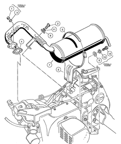 Exhaust System - Fe290 Engine Diagram and Parts List for HUV4210GXP 2005-06 Husqvarna Lawn Tractor