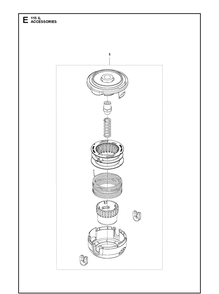 Accessories Diagram and Parts List for 115IL  Husqvarna Edger