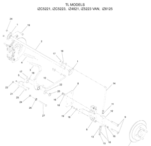 Diagram Diagram and Parts List for IZ5223VAN (968999706)(2008-12) Husqvarna Lawn Mower